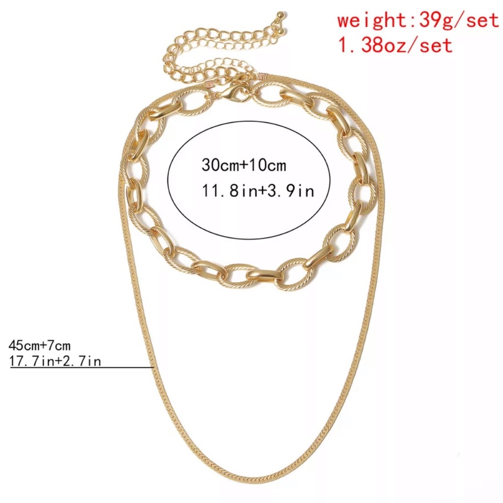 ¥ NEW 18K YELLOW GOLD CHOKER CHAIN NECKLACE - Picture 6 of 6